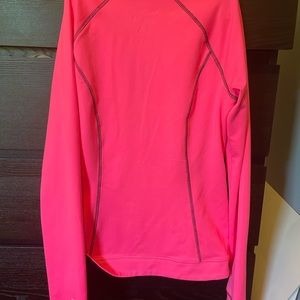 Hollister Neon pink athletic quarter zip